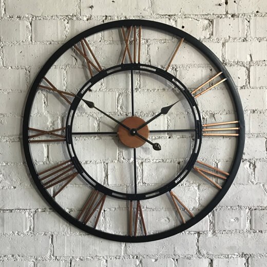 Copper and Black Clock