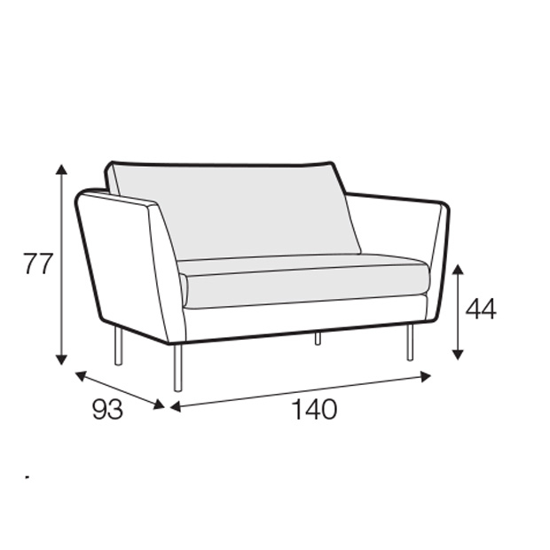 Betty Compact 2 Seater Sofa
