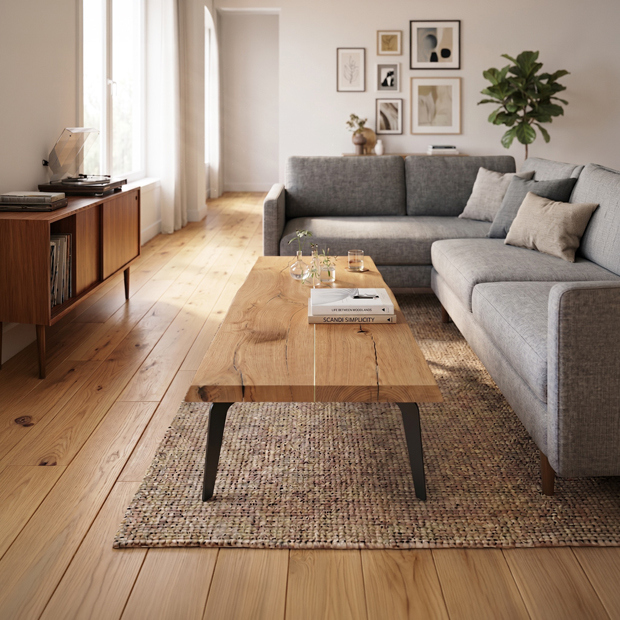 Helsinki Oak & Resin Coffee Table